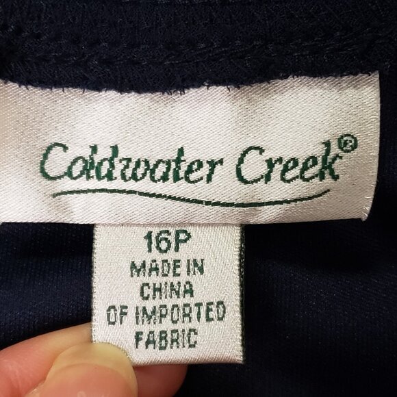 Coldwater‎ Creek Womens Beaded Fairy Midi Skirt Size 16 Petite Blue Sheer Church - Picture 4 of 10